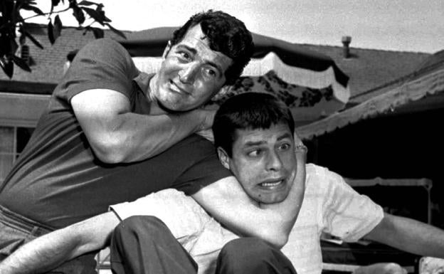 Dean Martin y Jerry Lewis haciendo de las suyas.