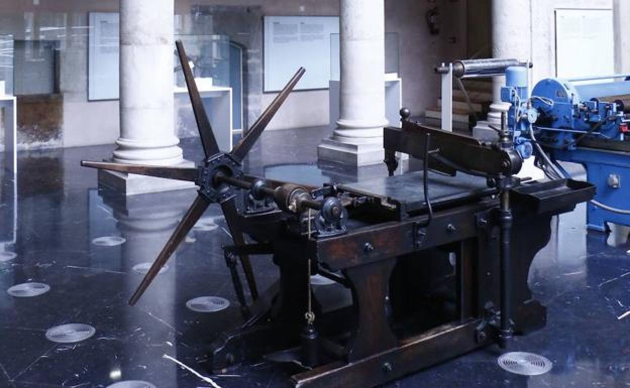 Exposición permanente sobre técnicas de impresión en el Museo Fournier. 