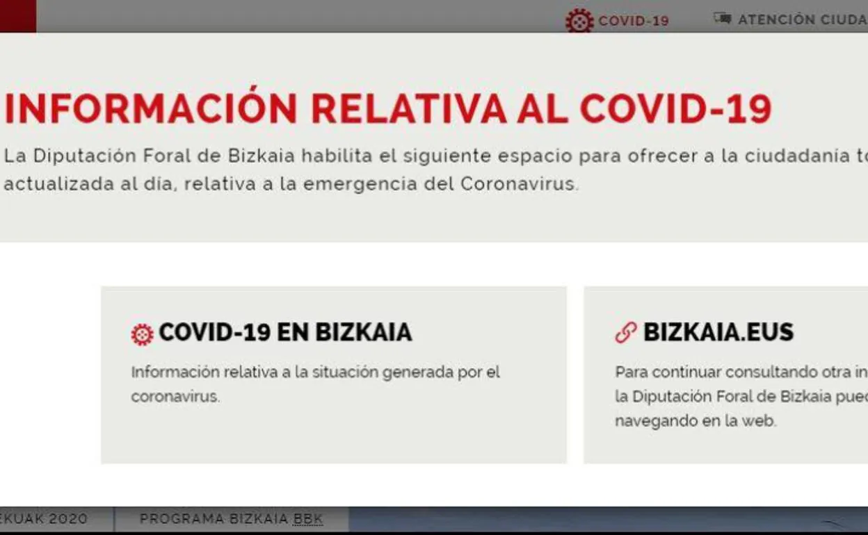 La Diputación crea una web con información sobre el coronavirus y sus medidas