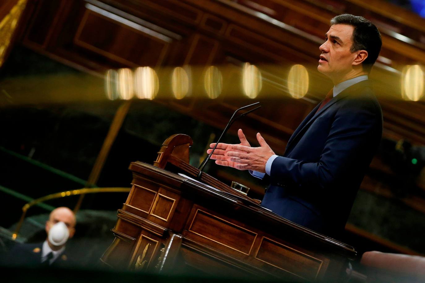 Pedro Sánchez, en un momento de su intervención