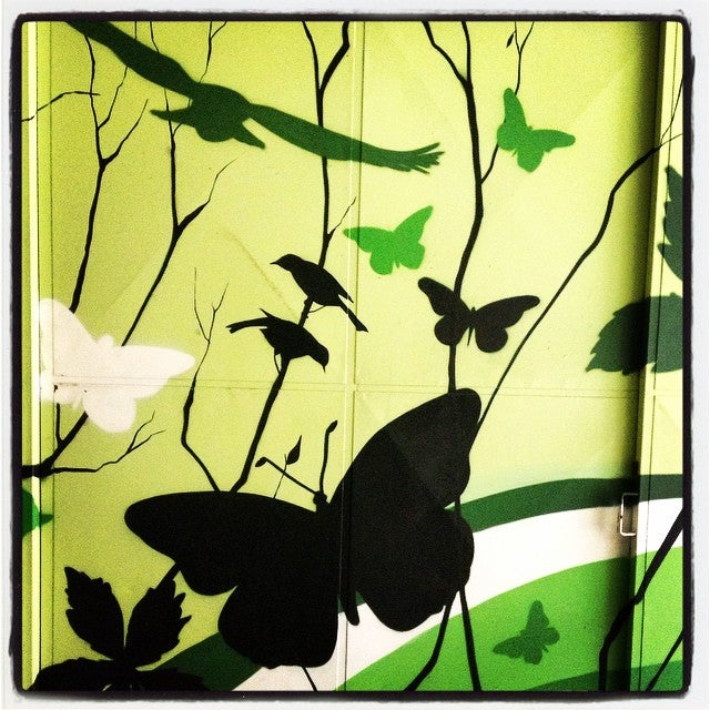 Numerosas comunidades de propietarios del barrio de San Martín y de otros distritos de la capital alavesa recurren a artistas para llenar de vida y color las entradas de sus garajes. En la imagen, podemos disfrutar de este colorista diseño creado por Eva Mena para un aparcamiento comunitario situado en la calle Abendaño.