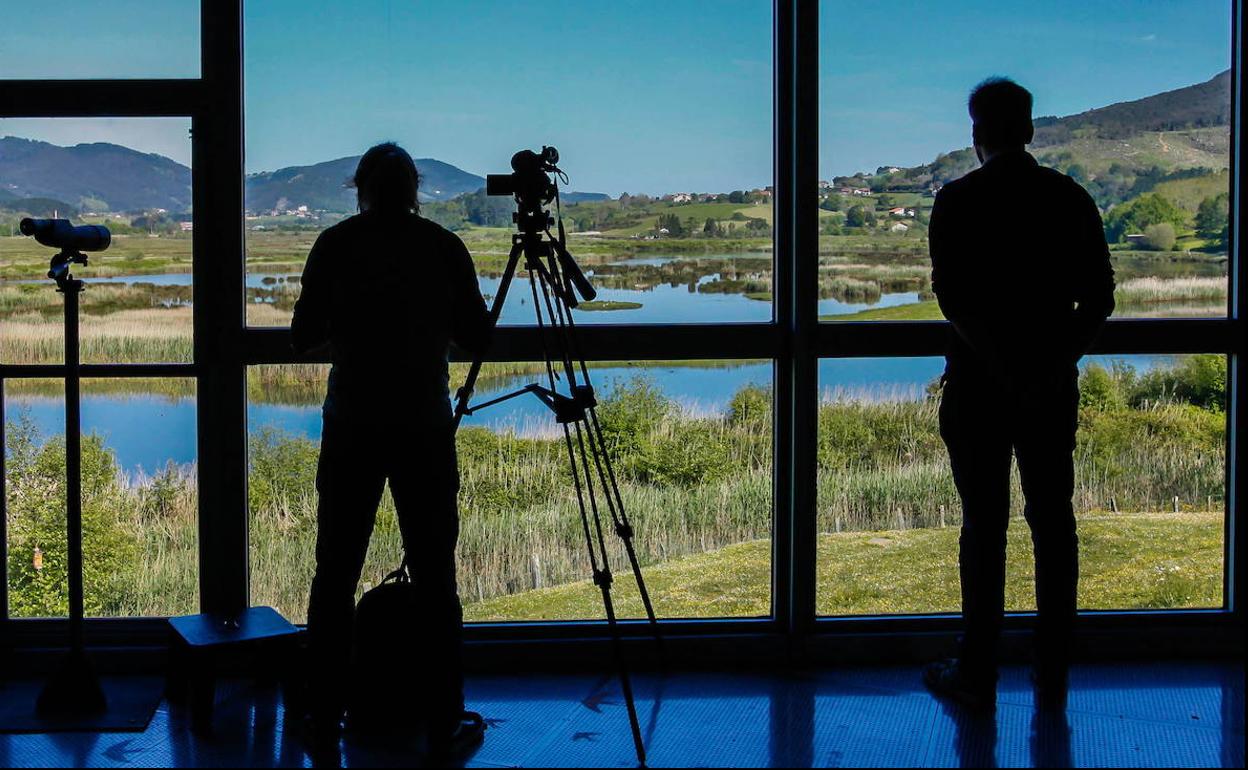 Egunero egiten dira zuzeneko emonkizunak natura eta hegaztiei buruz.