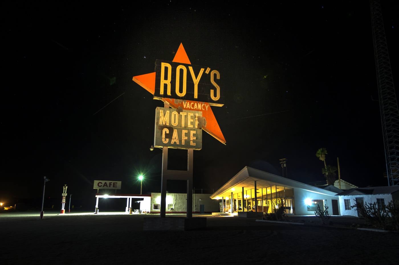 El Roy's Motel Café, en Amboy, Califormia