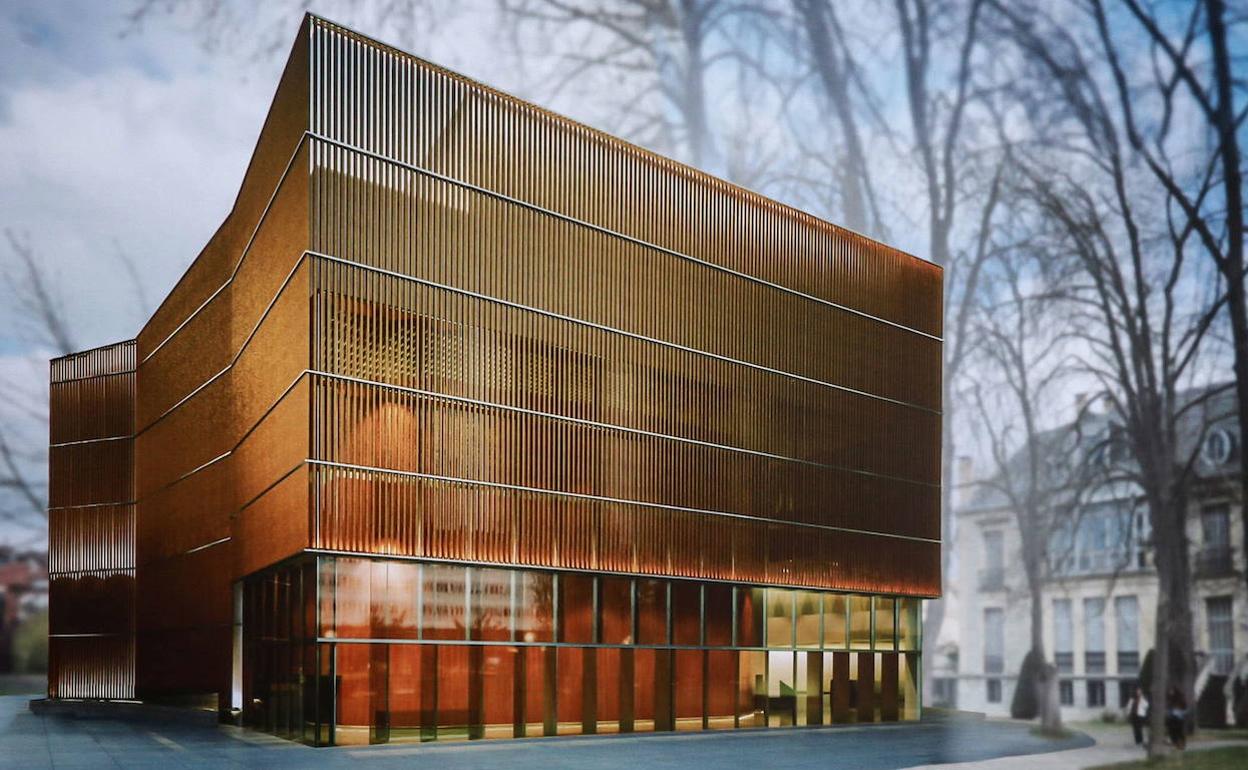 Recreación del proyecto del auditorio de Vitoria.