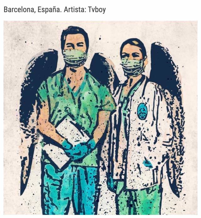 Fotos: Los graffitis del coronavirus en el mundo