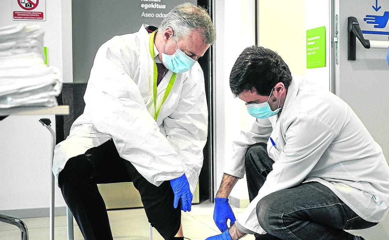 Urkullu visitó ayer las instalaciones de Lantegi Batuak,Yvone Iturriaga