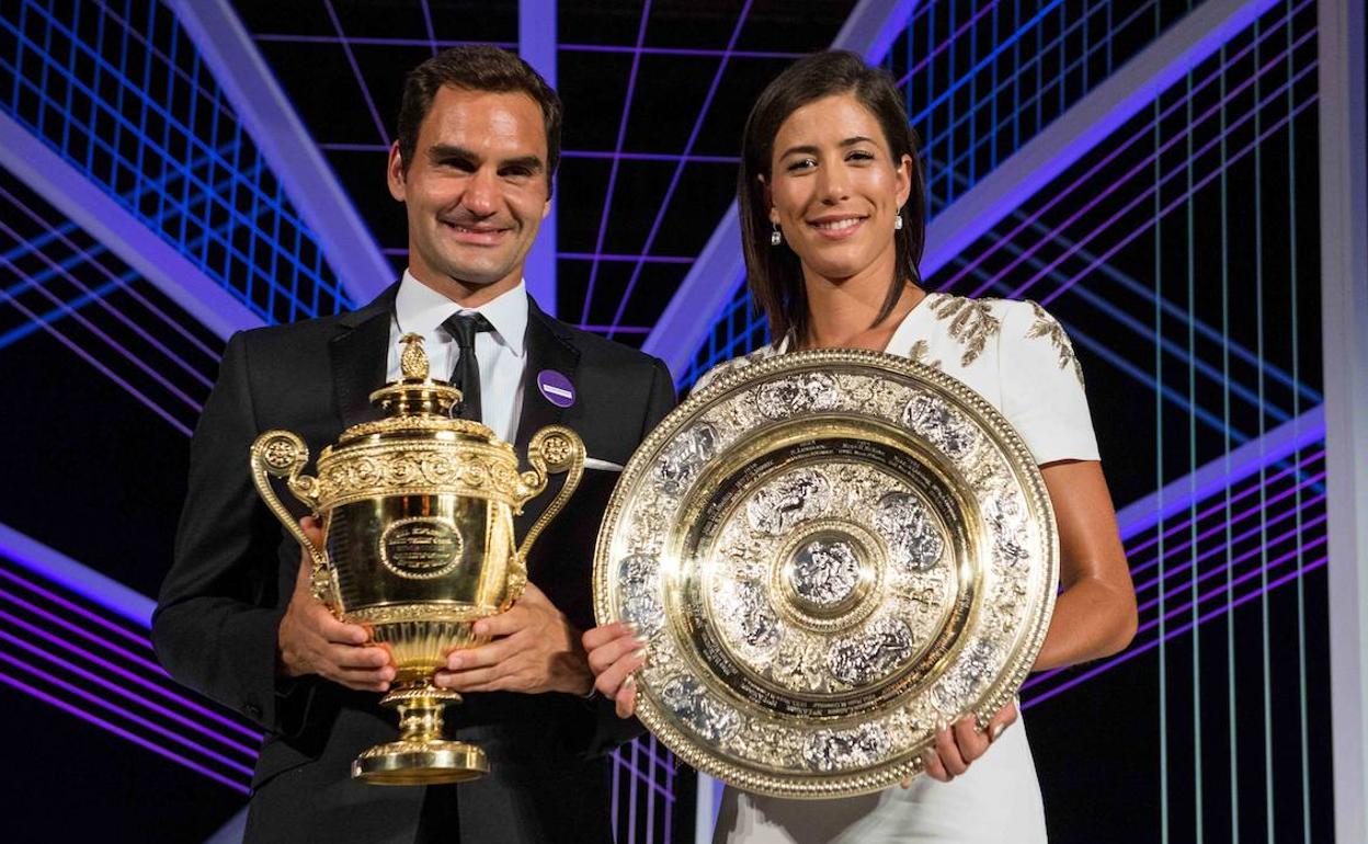 Federer propone fusionar la ATP y la WTA entre aplausos de Garbiñe Muguruza y Simona Halep