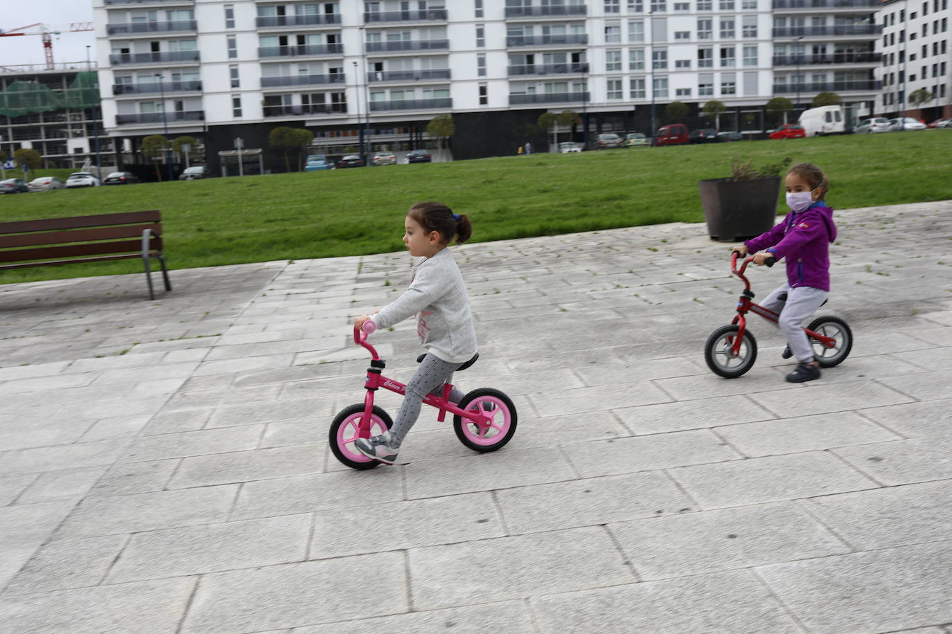 A toda velocidad por las calles de Etxebarri.