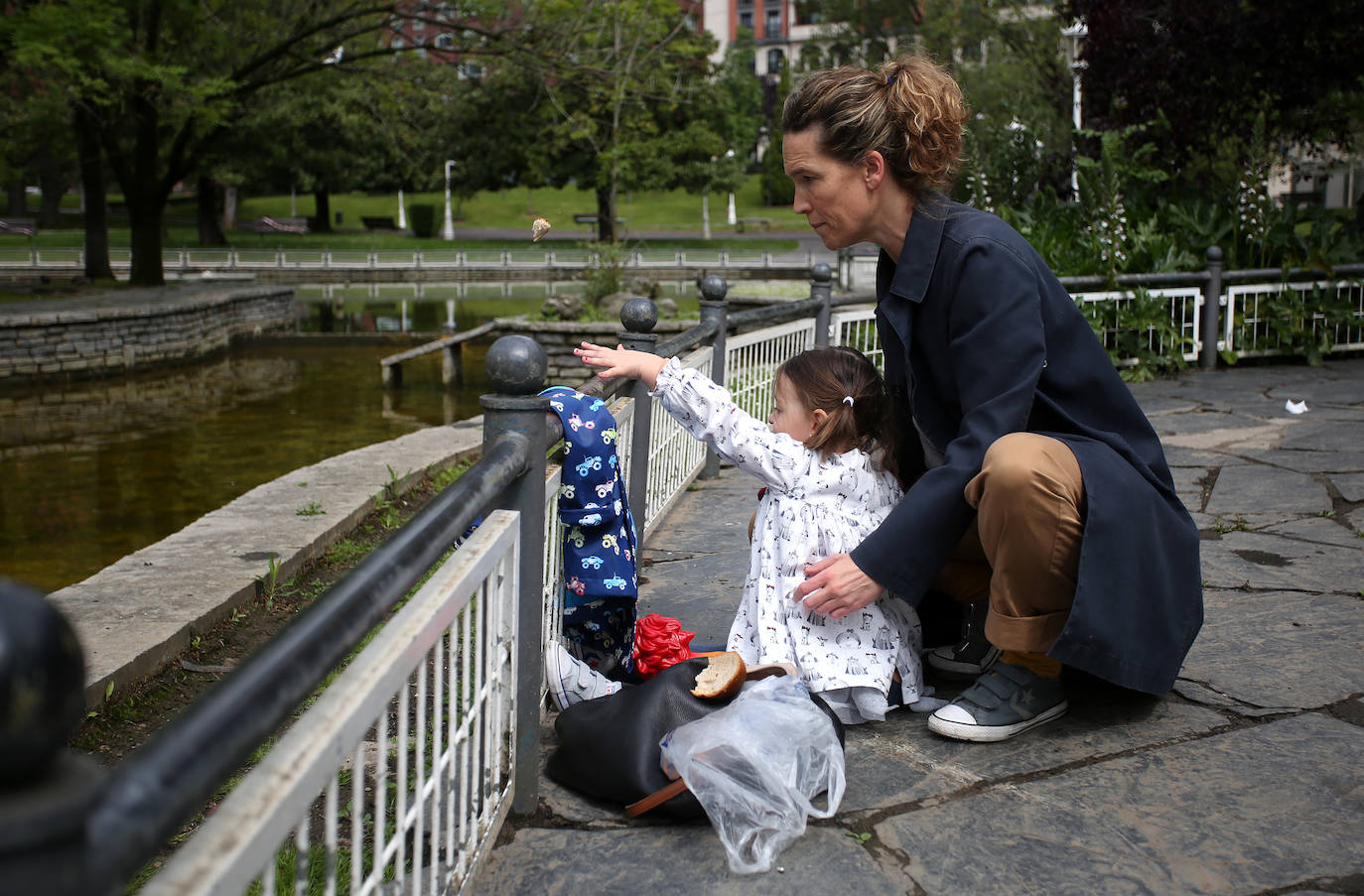 El parque de Doña Casilda es el lugar preferido por los peques.