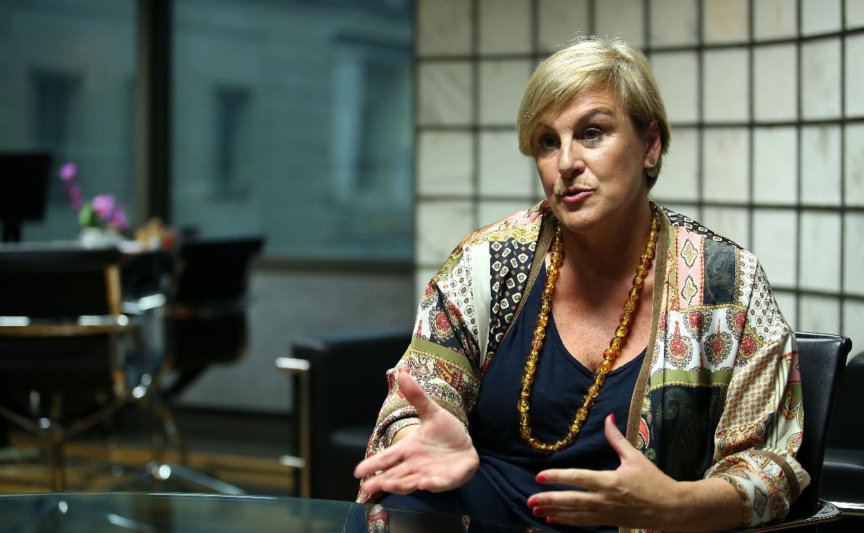 La presidenta del PNV de Bizkaia, Itxaso Atutxa. 
