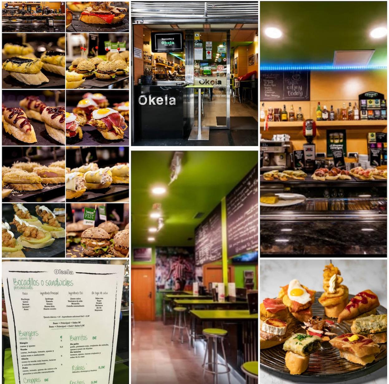 Sabrosos pintxos en el Okela