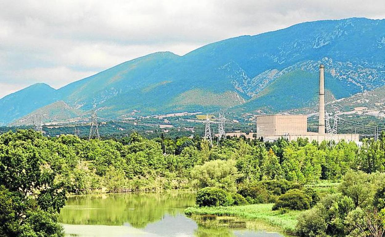 Vista de la Central Nuclear en Santa María de Garoña. 