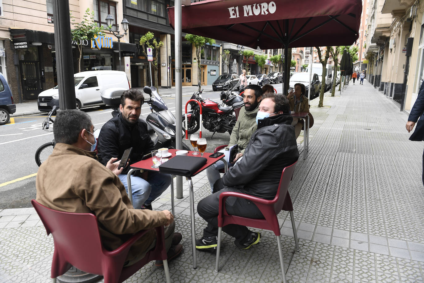 Algunas terrazas siguieron abiertas en Bilbao por segundo día consecutivo