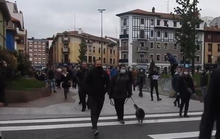 Manifestación en Romo. 