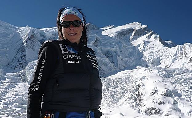 Edurne, en el Annapurna.