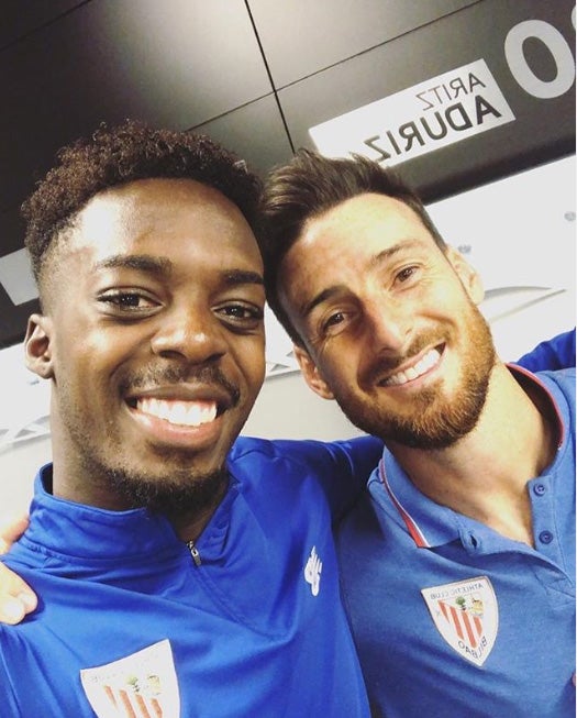 Iñaki Williams y Aduriz