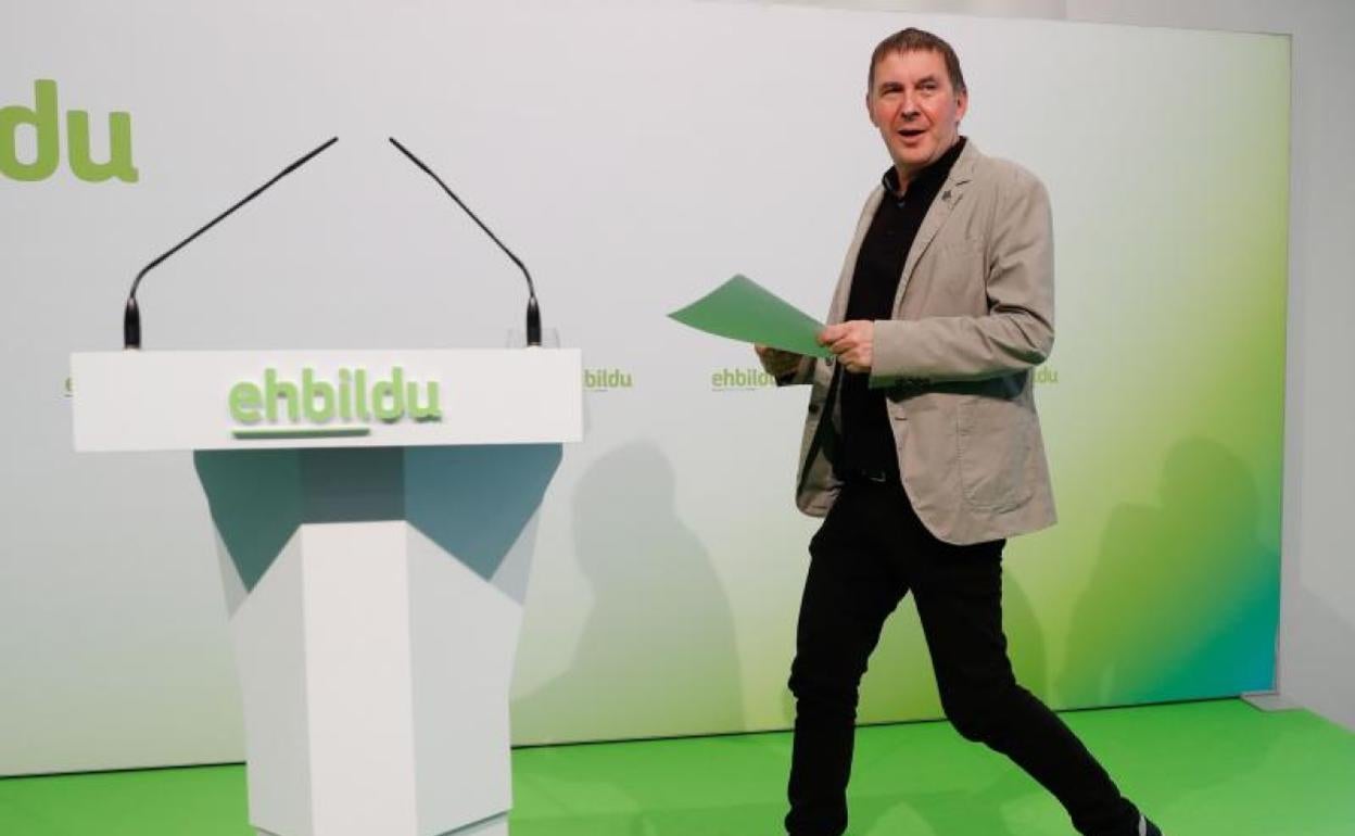 El coordinador general de EH Bildu, Arnaldo Otegi. 