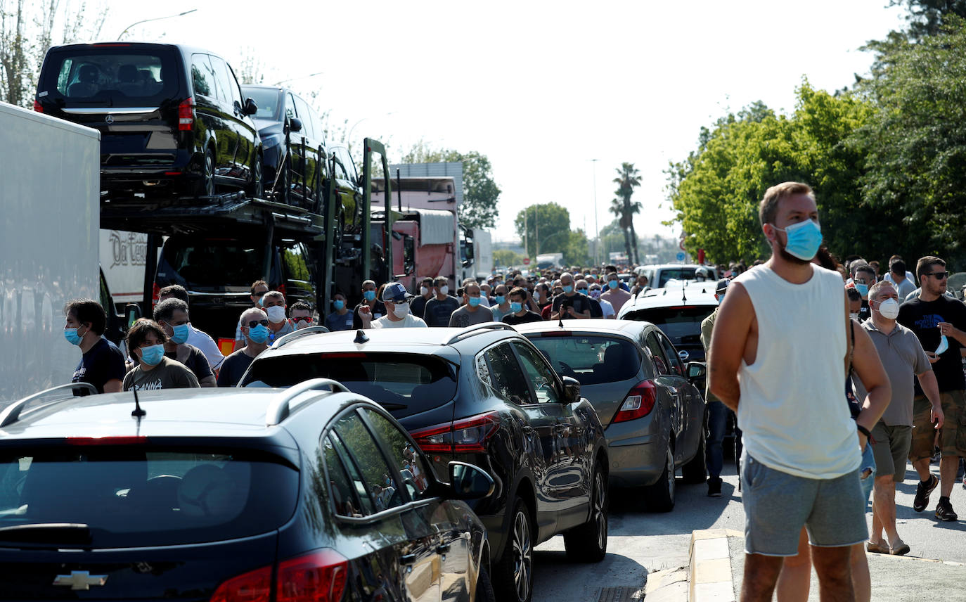 Fotos: Las protestas por el cierre de Nissan, en imágenes