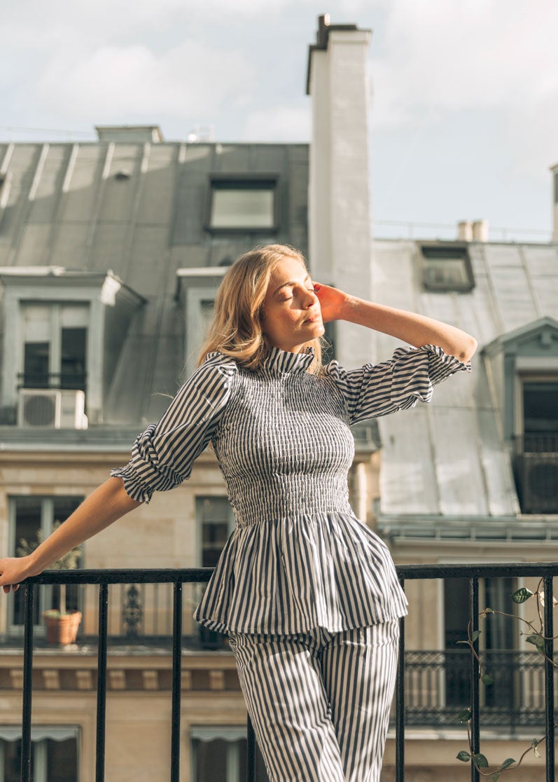 Top con nido de abeja, de María de la Orden Studio