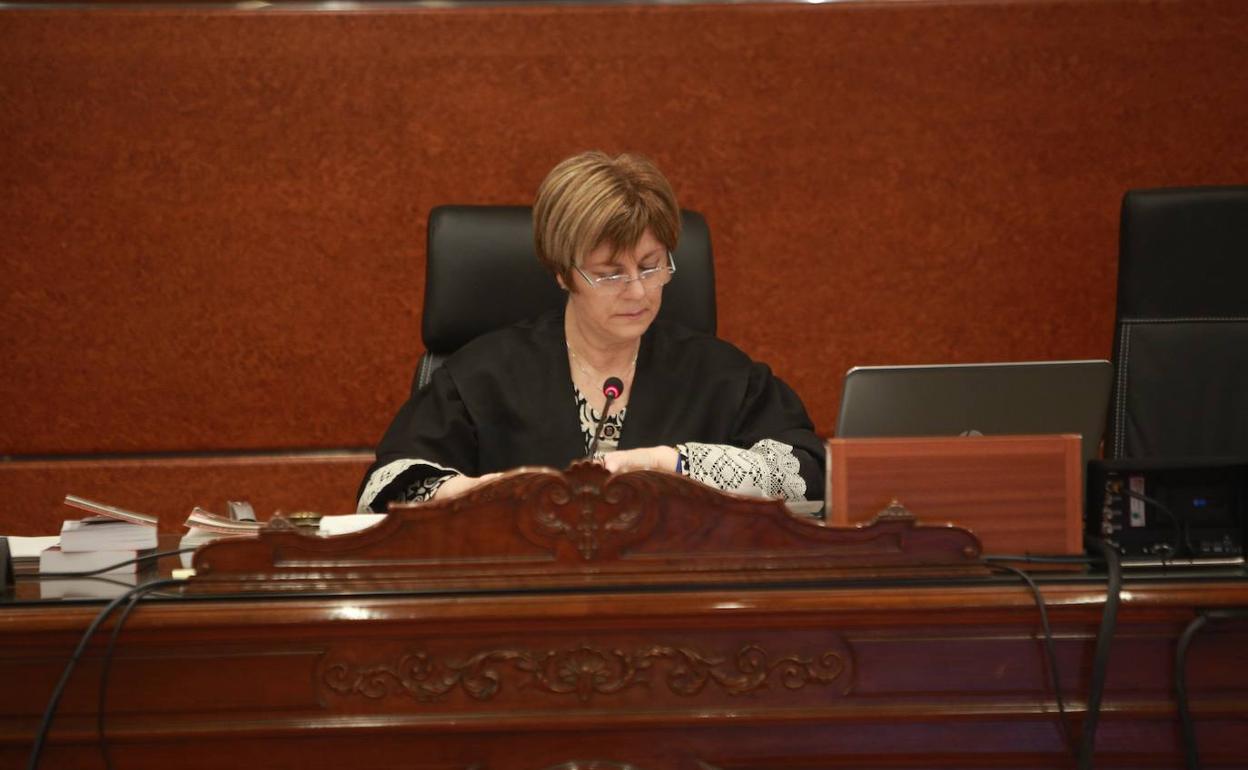 Isabel María Díez-Pardo durante la celebración del juicio. 