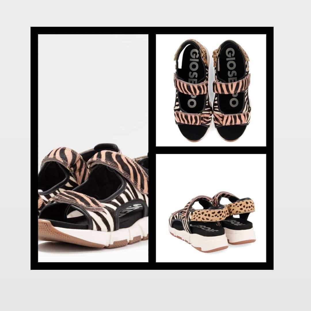 Una de las tendencias esta temporada, sandalias deportivas con velcro y plataforma. Estas con 'animal print' son de Gioseppo y las tienen en CALZADOS PASOS.