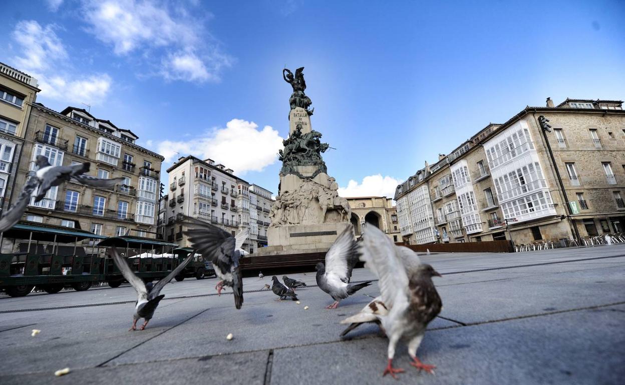 Palomas en la Virgen Blanca. 