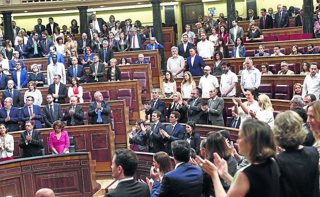 Imagen del Congreso durante el acto por las víctimas celebrado el año pasado. 