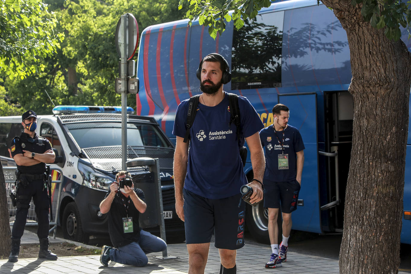 La llegada de los equipos. 