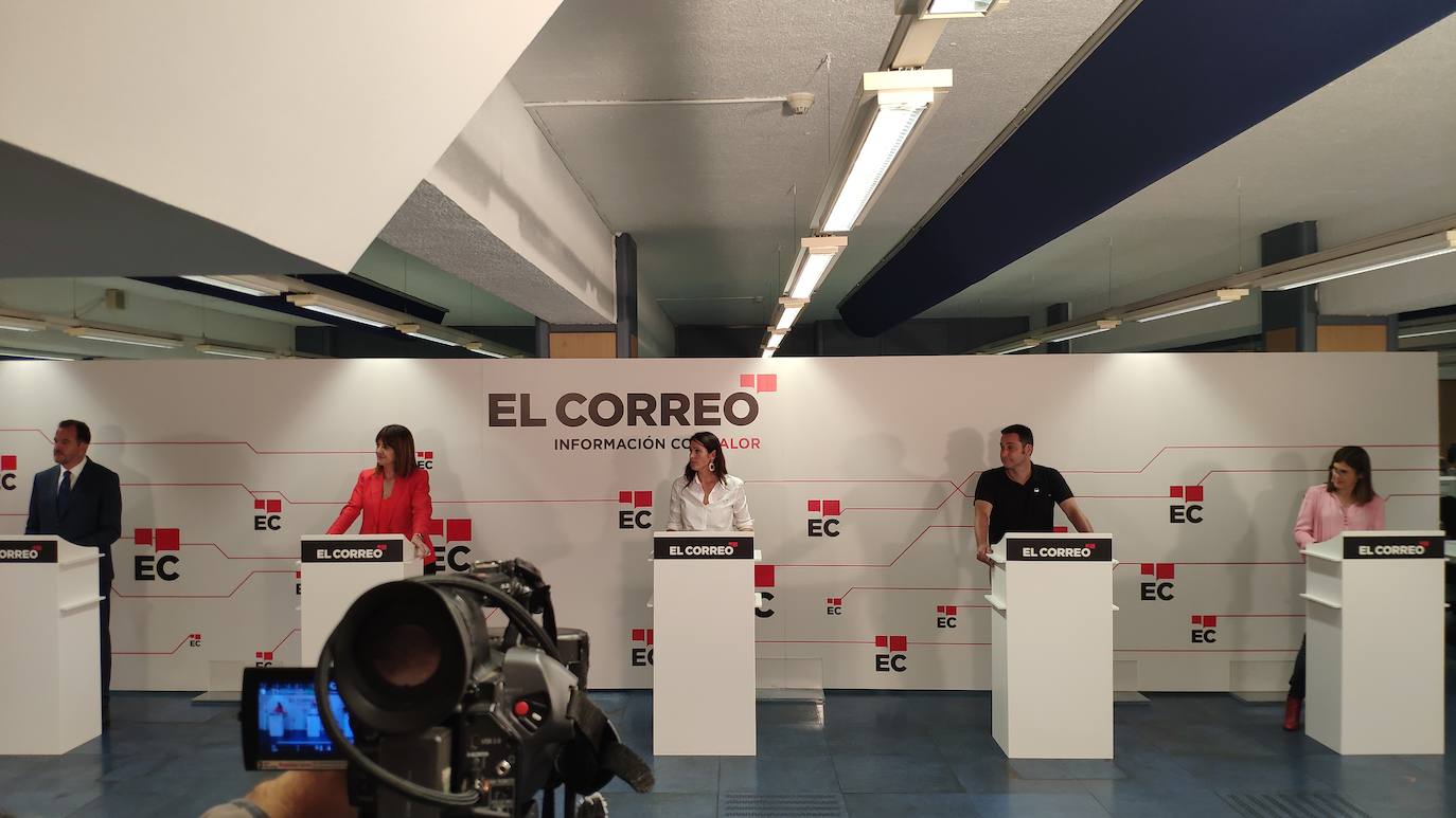 Fotos: Las imágenes del debate electoral de EL CORREO