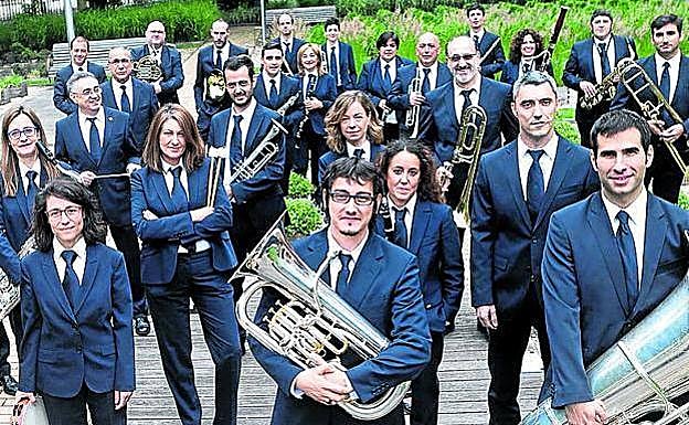 La Banda Municipal de Vitoria, en una fotografía de archivo. 