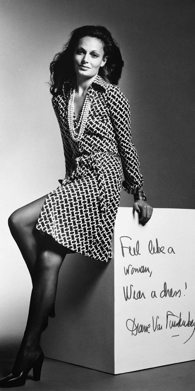 Diane Von Furstenberg con su 'wrap-dress'