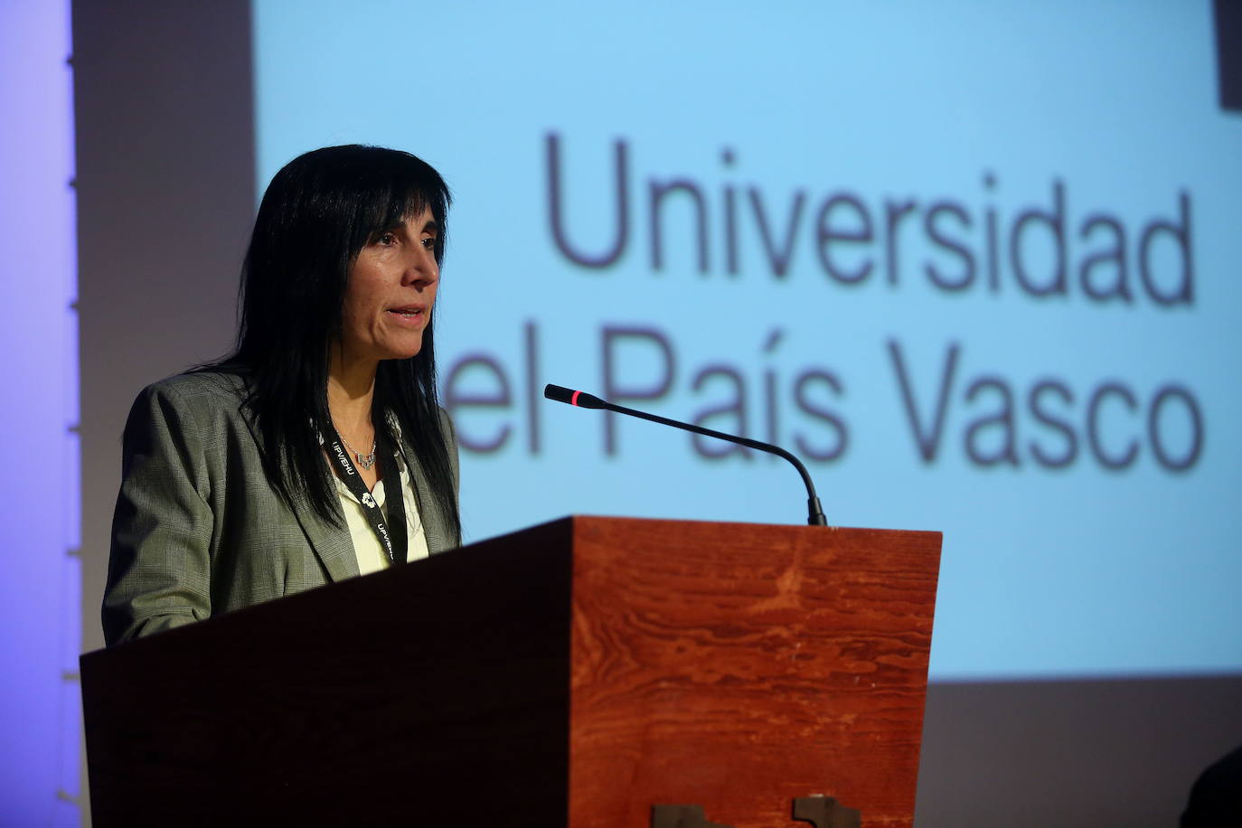 La rectora de la UPV/EHU, Nekane Balluerka. 