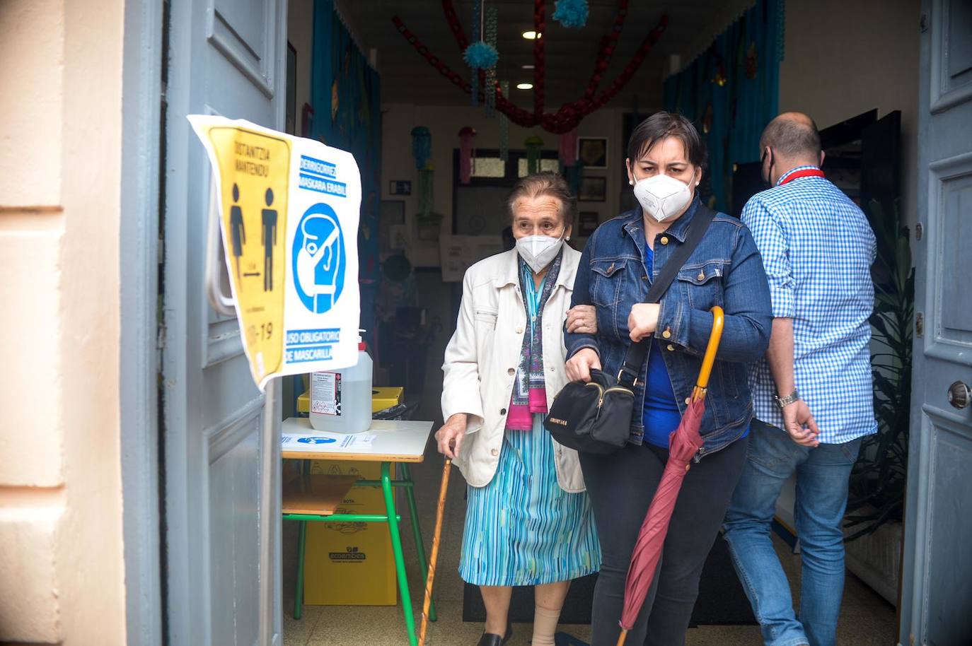 Ambiente electoral en Portugalete.