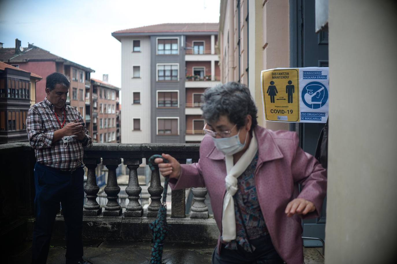 Ambiente electoral en Portugalete.