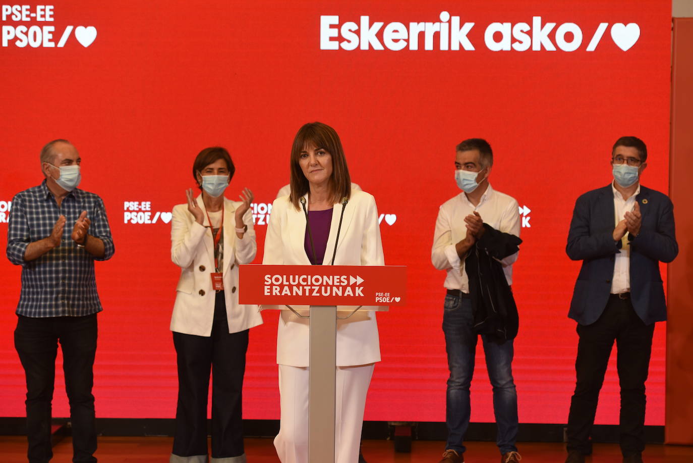 Fotos Elecciones Euskadi 2020: El PNV celebra el triunfo en las urnas