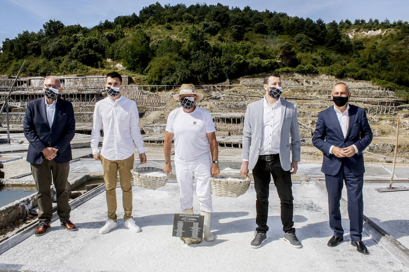 Daniel Solana, Jon Gil, Edorta Loma y Luis Hernani.