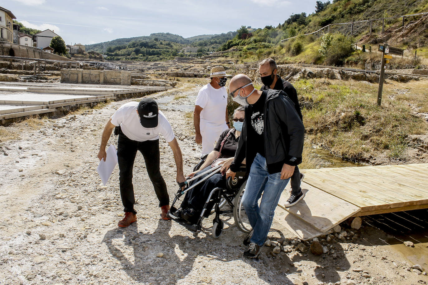 Inauguración de la nueva pasarela.