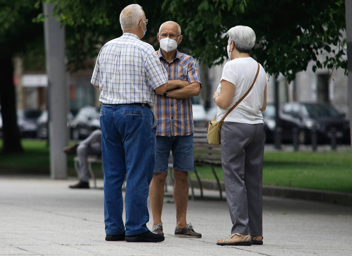 Fotos: Primer día de mascarilla obligatoria en Bizkaia