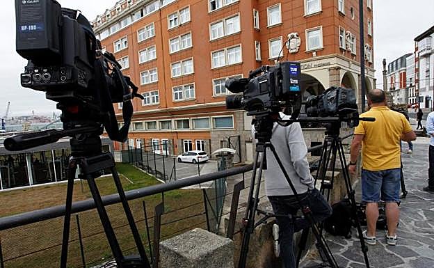 Hotel de La Coruña donde permanecen los jugadores del Fuenlabrada.