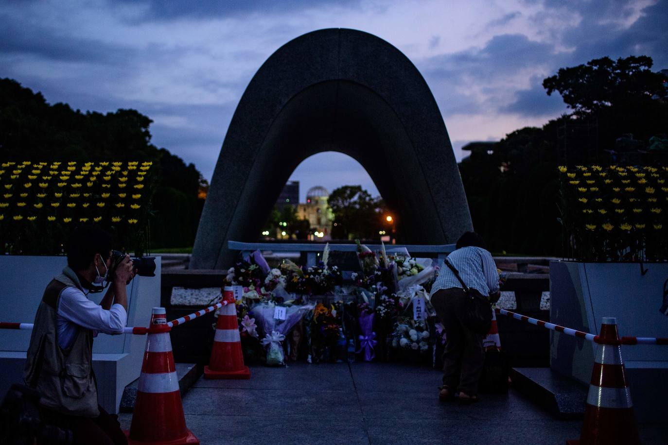 Fotos: Homenaje a las víctimas de la bomba atómica lanzada por EEUU en 1945