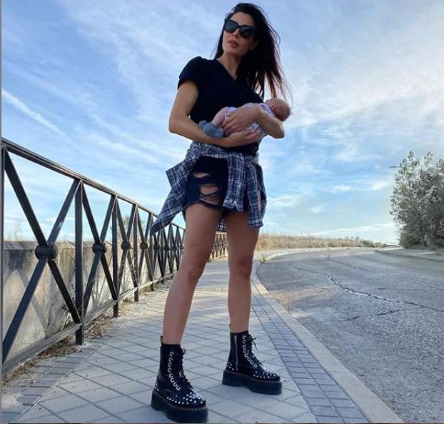 Pilar Rubio comparte su primer paseo con su hijo una semana después de dar a luz.