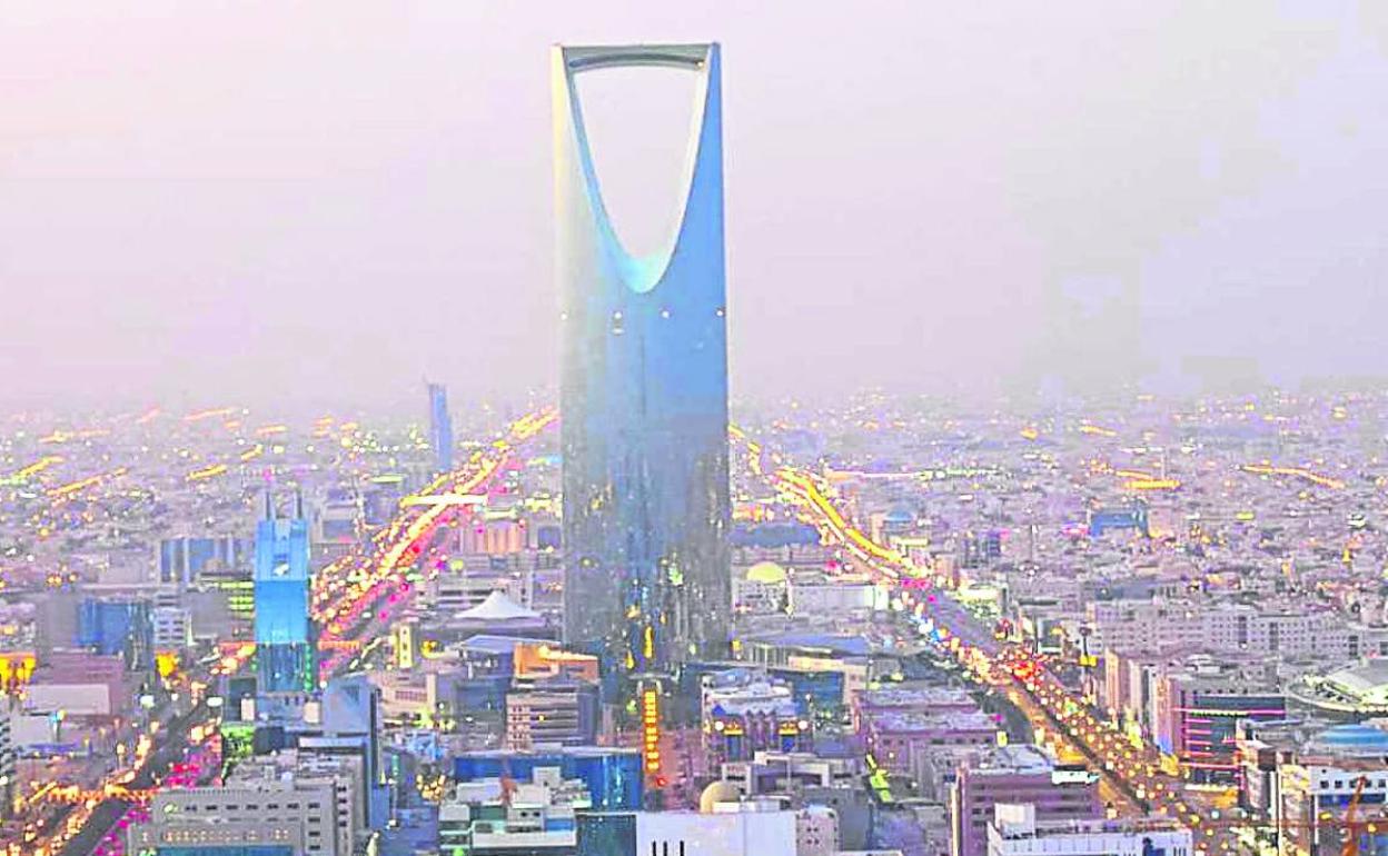 Vista aérea de Riad, la capital de Arabia Saudita. 