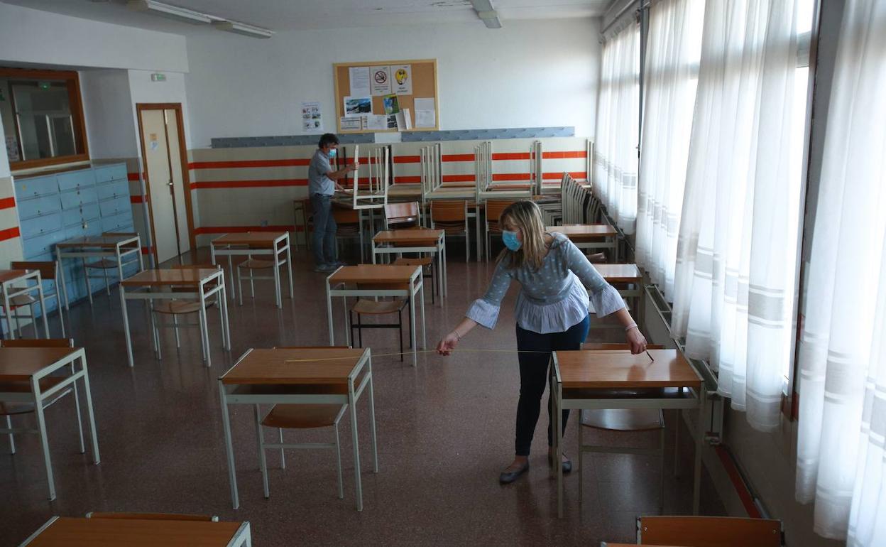 Los colegios se preparan para la vuelta al cole. 