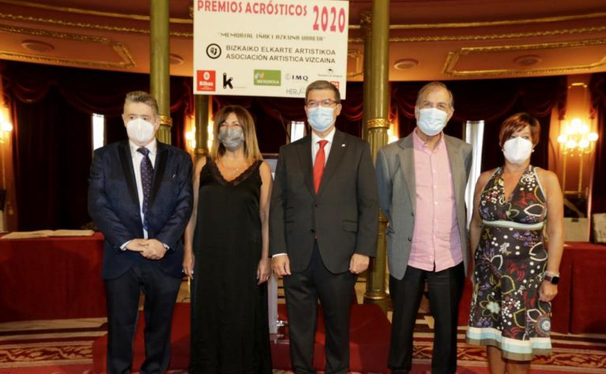 José Ramón López 'Misere Josephe', Maribel Salas, Juan Mari Aburto, Ramón Barea e Itziar Urtasun. 