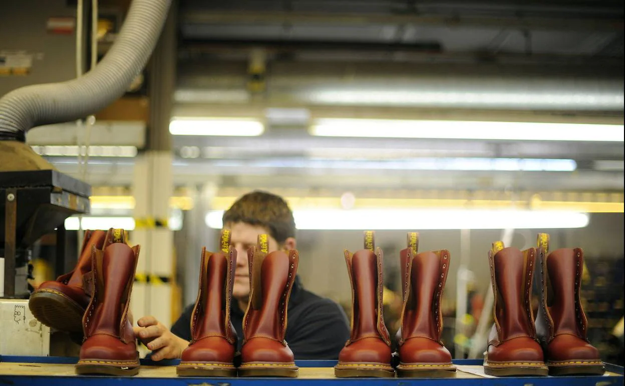 Fábrica de las botas Dr. Martens, en Reino Unido.