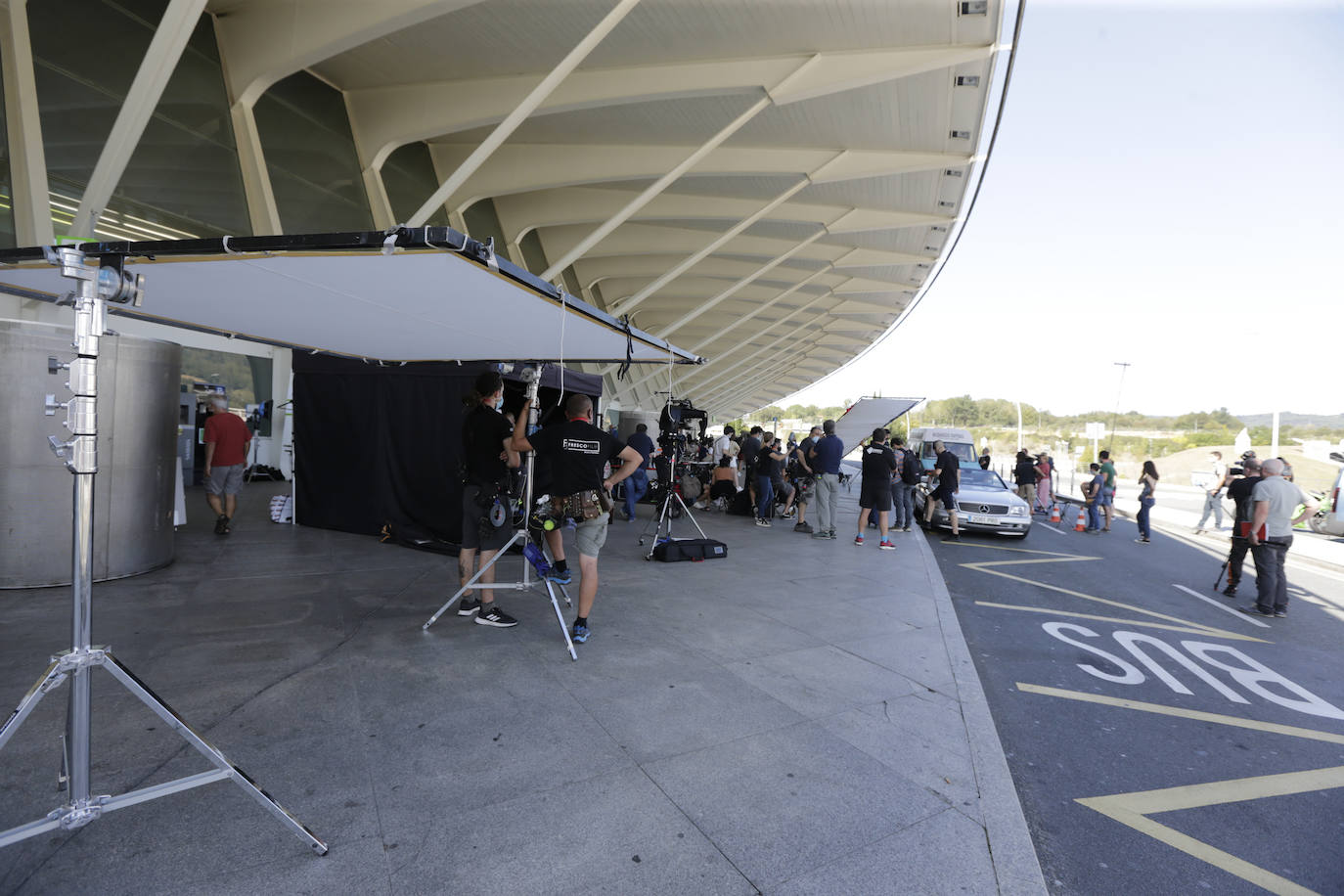 Fotos: Loiu se convierte en plató de cine para el rodaje de la película «García y García»