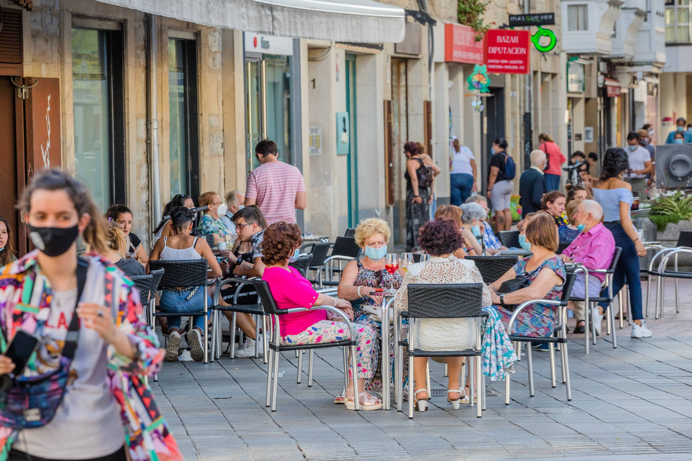 Las terrazas han dado aire al sector hostelero alavés durante la pandemia.
