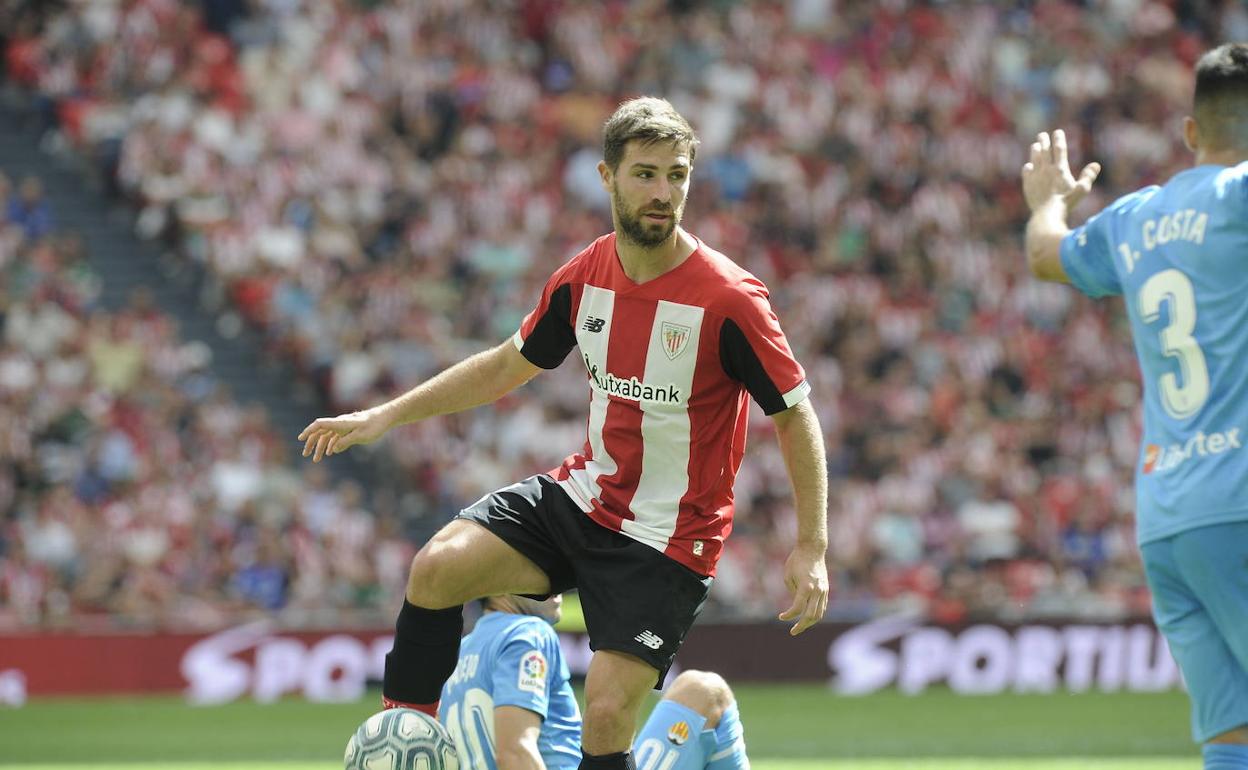 Yeray ante el Valencia en San Mamés.