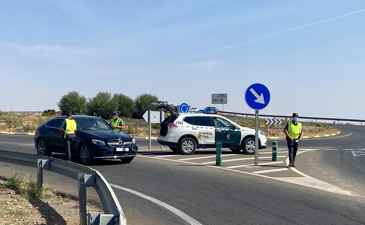 Imagen de un control en Bolaños de Calatrava. 