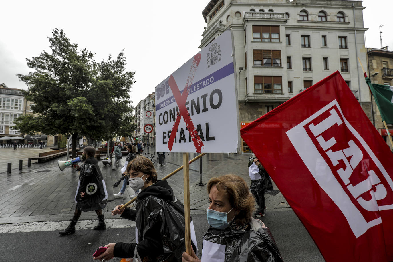 Primer día de huelga en las residencias privadas por unos salarios que no llegan a mileuristas. 